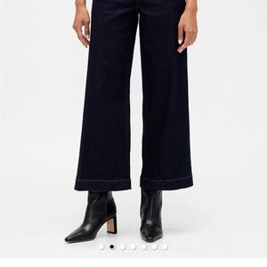 GAP Women's Navy Wide-Leg Jeans